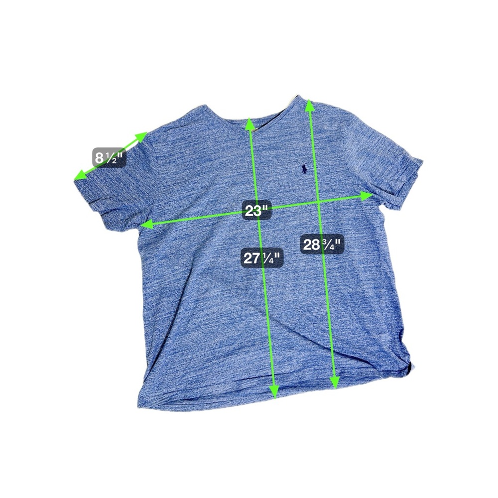 Polo Ralph Lauren Men’s Blue Classic-Fit V-Neck Tee‎ Size XXL - Picture 7 of 7